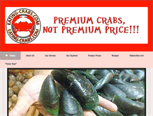 Tablet Screenshot of eating-crabs.com